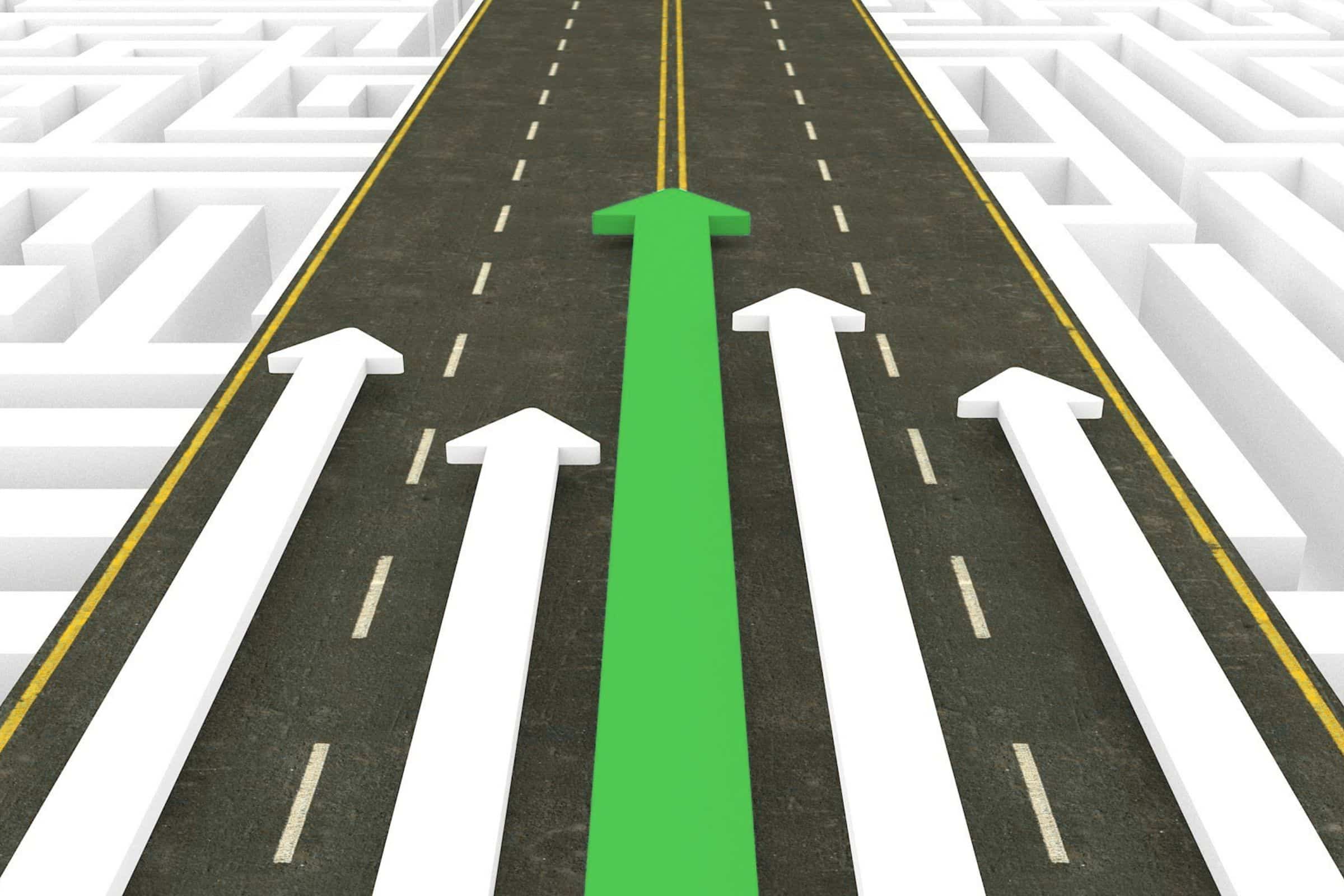 arrows pointing forward